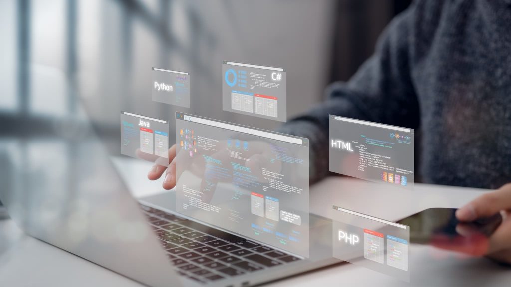 IT導入補助金を活用して導入するプログラミング言語を用いたシステム開発やソフトウェア構築の画面