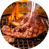 焼肉店の料理のアイコン