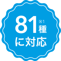 81種※1に対応