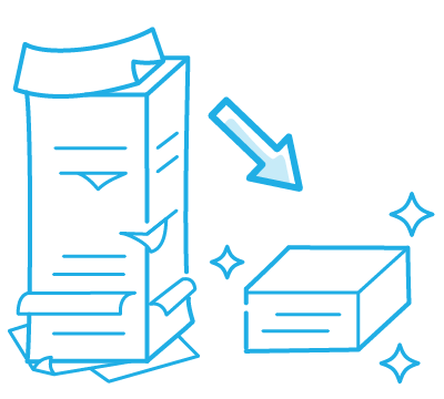 請求書が減ったイラスト